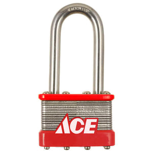 Ace 2 in. H X 1-3/4 in. W Stainless Steel 4-Pin Cylinder Padlock