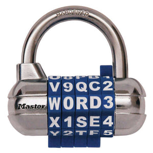 Master Lock 1-1/16 in. H X 1-1/16 in. W X 2-1/2 in. L Steel 5-Dial Combination Padlock