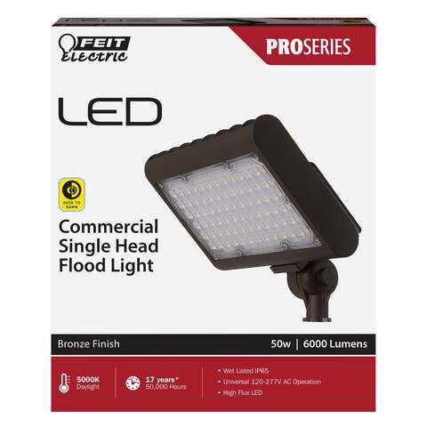 Feit Pro Series Switch Hardwired LED Bronze Floodlight