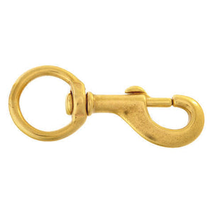 Campbell 1-1/4 in. D X 4-3/4 in. L Polished Bronze Bolt Snap 120 lb