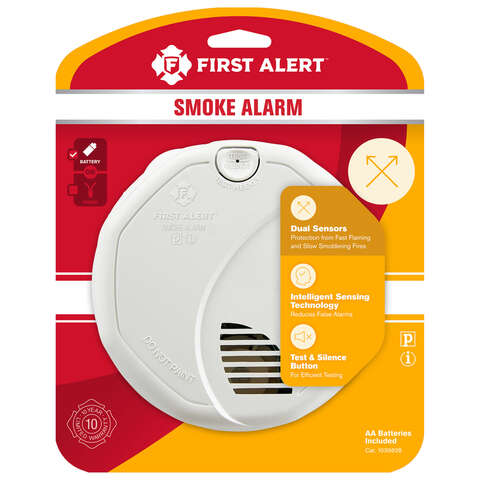 First Alert Battery-Powered Ionization/Photoelectric Dual Sensor Smoke Detector