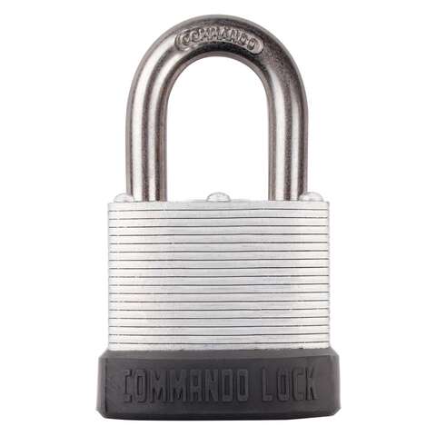 Commando Lock 3 in. H X 1.75 in. W X 1 in. L Laminated Steel Dual Ball Bearing Locking Padlock