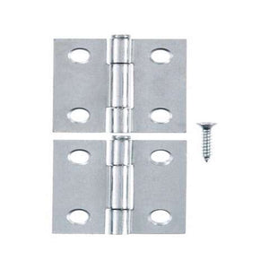 Ace 2.75 in. W X 1-1/2 in. L Zinc Plated Silver Zinc Narrow Hinge 2 pk