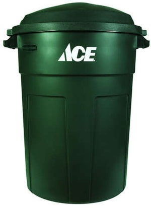 Ace 32 gal Green Plastic Garbage Can Lid Included