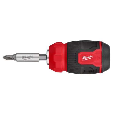 Milwaukee Hex Shank 8-in-1 Compact Multi-Bit Screwdriver 4.69 in. 1 pc