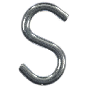 Ace Medium Zinc-Plated Silver Steel 1 in. L Heavy S-Hook 20 lb 6 pk