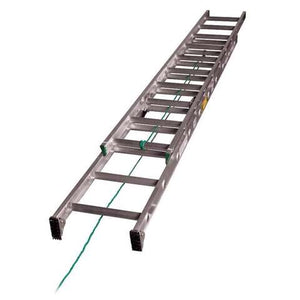 Werner 20 ft. H Aluminum Extension Ladder Type II 225 lb. capacity