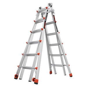 Little Giant 25.17 ft. H Aluminum Telescoping Multi-Position Ladder Type IA 300 lb. capacity