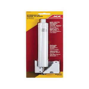 Ace White Aluminum Hydraulic Screen/Storm Door Closer