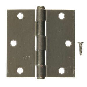 Ace 3-1/2 in. L Satin Nickel Residential Door Hinge 3 pk