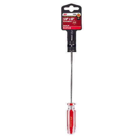 Ace 1/8 in. X 6 in. L Slotted Screwdriver 1 pc