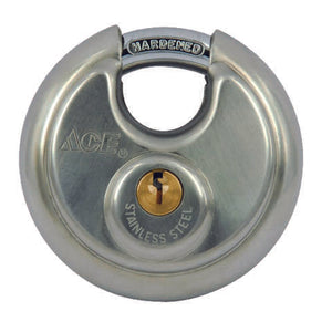 Ace 2-3/4 in. H X 2-3/4 in. W X 1-1/16 in. L Stainless Steel 4-Pin Cylinder Shrouded Padlock Keyed A