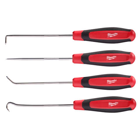 Milwaukee 4 in. Chrome Plated Steel Hook and Pick Set 4 pc