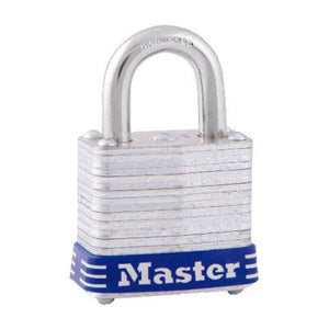 Master Lock 1 in. H X 11/16 in. W X 1-1/8 in. L Laminated Steel 4-Pin Cylinder Padlock