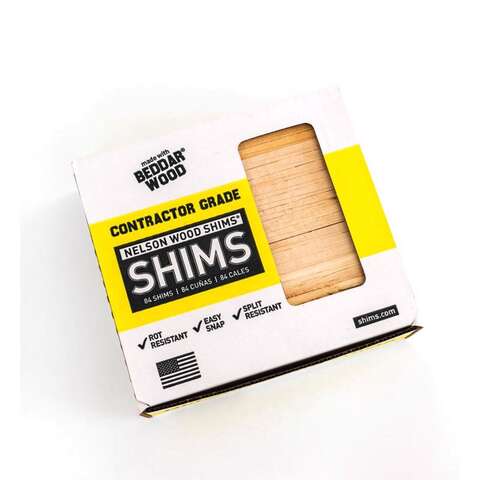 Nelson Wood Shims 1.5 in. W X 8 in. L Wood Shim 84 pk