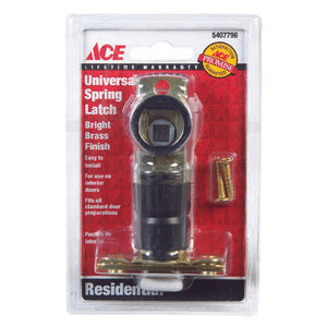 Ace Bright Brass Steel Spring Latch 1 pk