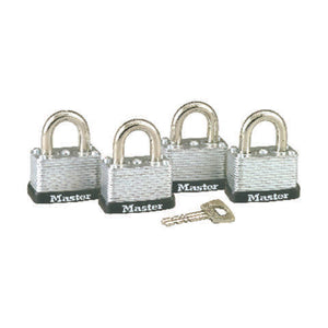 Master Lock 15/16 in. H X 13/16 in. W X 1-1/2 in. L Steel Warded Locking Padlock Keyed Alike