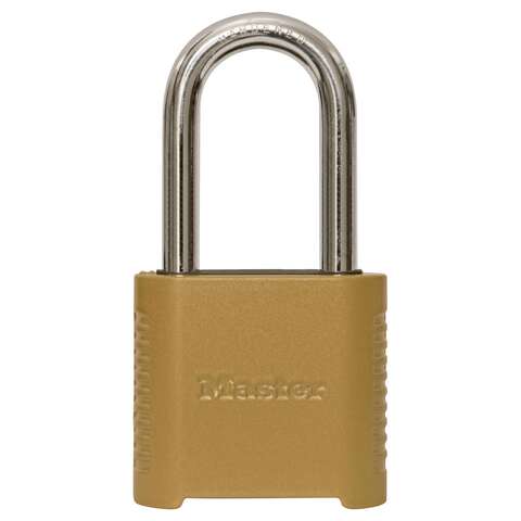 Master Lock 1.13 in. H X 2 in. W X 6.5 in. L Steel 4-Digit Combination Padlock