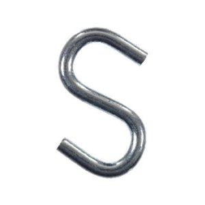 Ace Small Zinc-Plated Silver Steel 1.5 in. L S-Hook 80 lb 4 pk