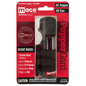 Mace PepperGard Black Aluminum/Plastic Sport Pepper Spray