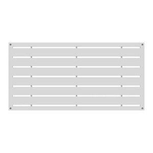 Barrette Outdoor Living Boardwalk 2 ft. W X 4 ft. L White Polymer Screen Panel