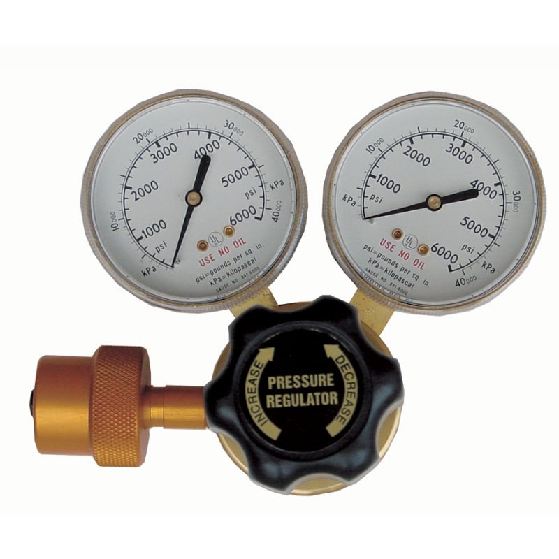 Air Systems RG-6000FIL Dual Gauge High Pressure Fill Regulator, 1/4 in NPT Outlet Port, 6000 psi