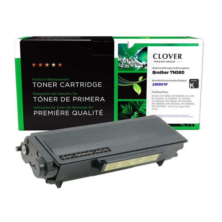 Clover Imaging Remanufactured High Yield Toner Cartridge for Brother TN580