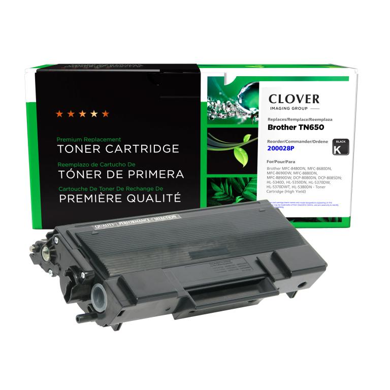 Clover Imaging Remanufactured High Yield Toner Cartridge for Brother TN650