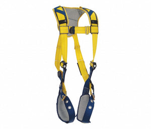 3M DBI-SALA Fall Protection 1100747 Deltaª Series Comfort Vest-Style Harness, Full Body, Large, 420 lbs Load Capacity, Zinc Plated Steel Hardware, Yellow