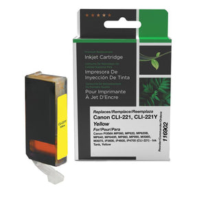 Clover Imaging Remanufactured Yellow Ink Cartridge for Canon CLI-221 (2949B001)