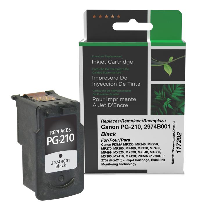 Clover Imaging Remanufactured Black Ink Cartridge for Canon PG-210 (2974B001)