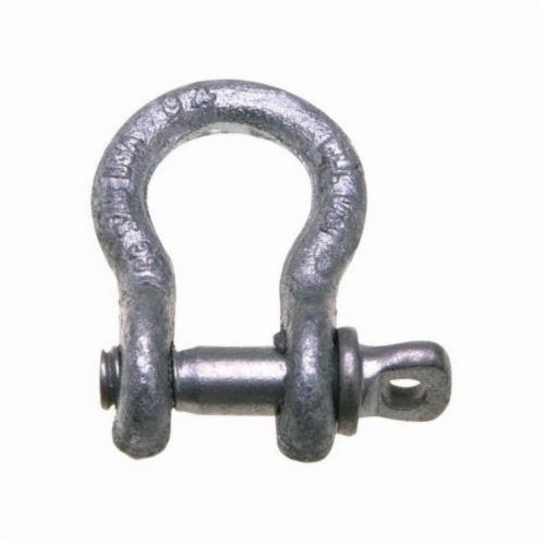 Campbell¨ 5410635 Anchor Shackle, 1 ton Load, 3/8 in, 7/16 in Dia Screw Pin, Galvanized