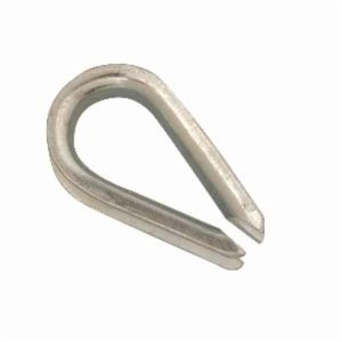 Campbell¨ T7670619 Wire Rope Thimble, 3/16 in Dia Wire Rope, Malleable Iron, Electro-Galvanized