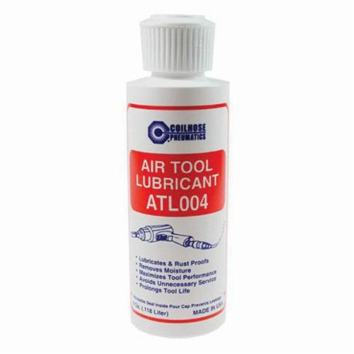 Coilhose¨ ATL004 Air Tool Lubricant, 4 oz Flip Top Bottle, Petroleum Odor/Scent, Liquid Form, Yellow