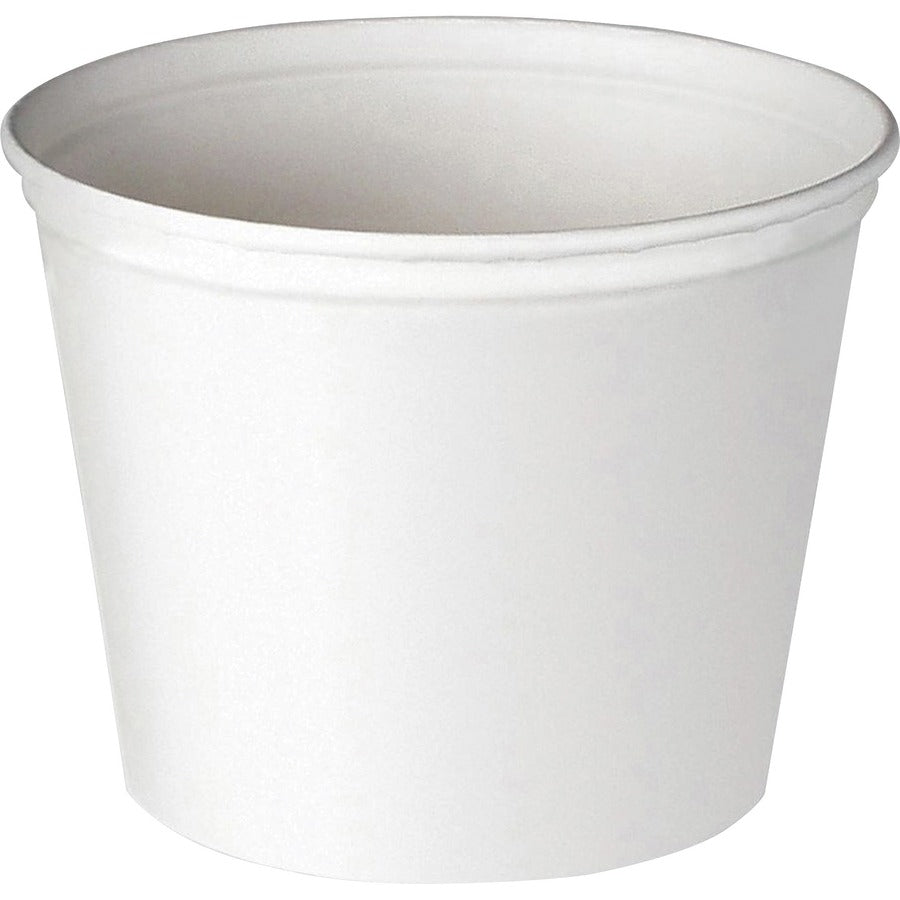 Solo SCC10T1UU Food/Ice Bucket, Double Wrapped Paper/Plastic, White