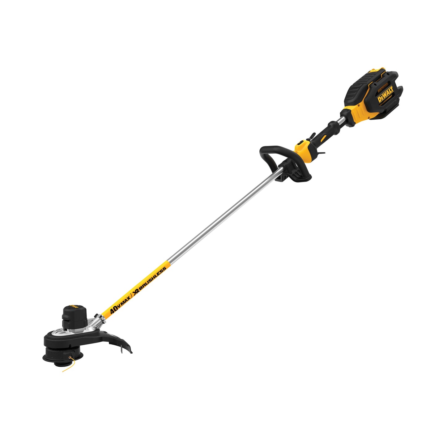 DeWALT¨ 40V MAX* DCST990M1 XR¨ 2-Speed Brushless Cordless String Trimmer, 15 in W Cutting, 44-1/2 in L Fixed/Straight Shaft, 0.08 in Dia Line, Bump Feed Line Advance