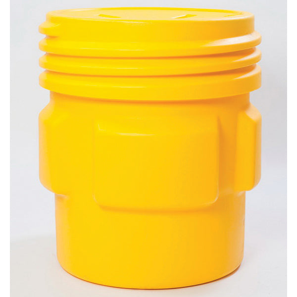 Eagle Manufacturing 1661 Overpack Drum, 65 gal Volume, Screw-On Lid Closure, HDPE, 33-3/4 in OAH