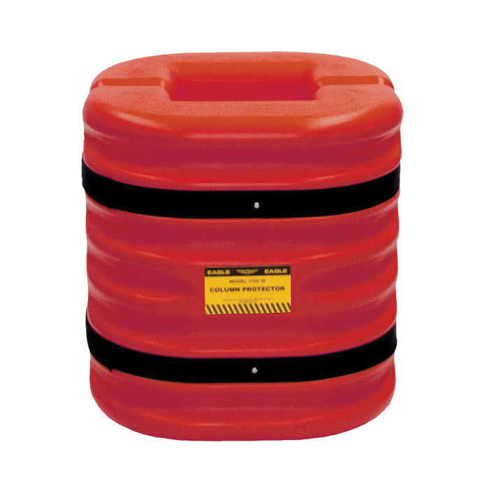 Eagle Manufacturing 1724-10RED Mini Column Protector, Fits Column Size 10 in, Fits Column Shape Round/Square, 24 in H, HDPE, Red