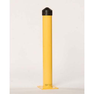 Eagle Manufacturing 1743 SCH 40 Round Bollard Post, 36 in H, 4-1/2 in D, Steel, Yellow