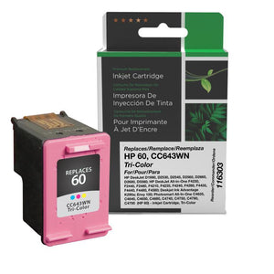 Clover Imaging Remanufactured Tri-Color Ink Cartridge for HP 60 (CC643WN)