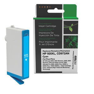 Clover Imaging Remanufactured High Yield Cyan Ink Cartridge for HP 920XL (CD972AN)