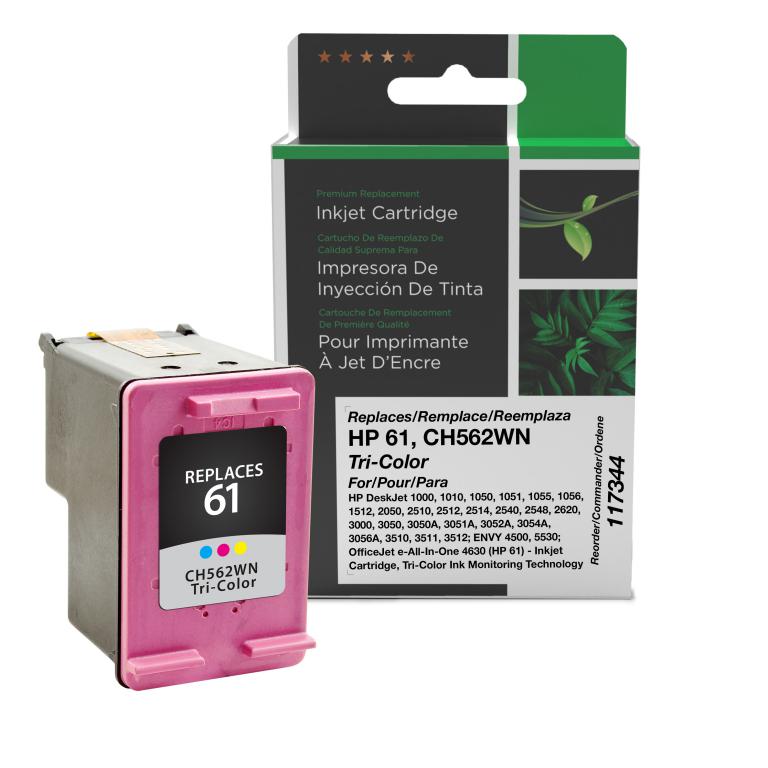 Clover Imaging Remanufactured Tri-Color Ink Cartridge for HP 61 (CH562WN)