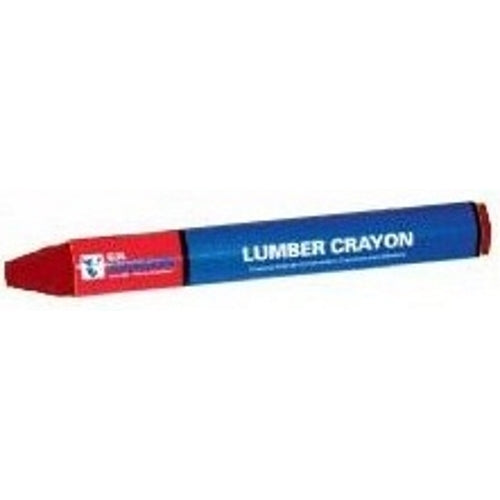 Cully 67400 Waterproof Lumber Crayon, Red (Box of 12)