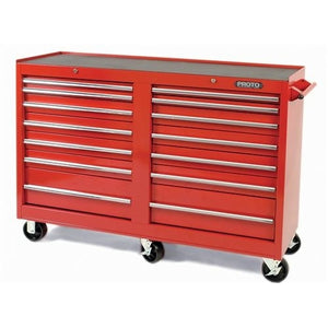 Proto¨ J445442-14RD 440SS Standard Duty Mobile Work Station, 54 in L x 54 in W x 42 in H, 1600 lb Load, Red