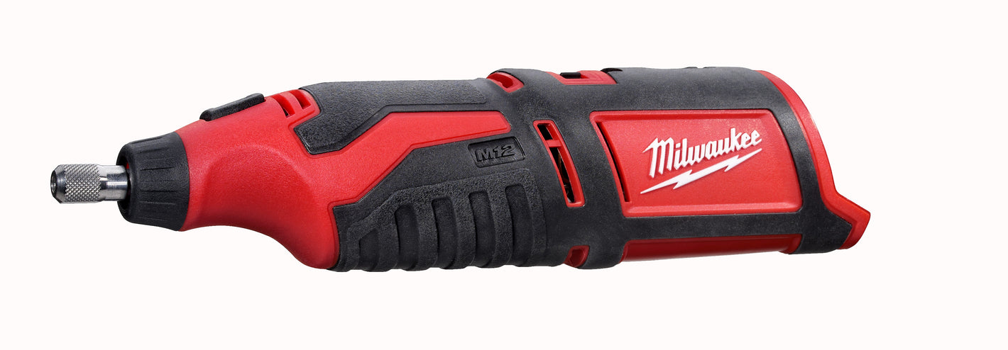 Milwaukee¨ M12ª 2460-20 Cordless Rotary Tool, 12 VDC, 5000 to 32000 rpm Speed, Lithium-Ion Battery, Slide On-Off with Speed Dial Switch