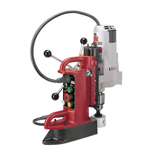 Milwaukee¨ 4210-1 Fixed Position Electromagnetic Drill Press, 3/4 in Chuck, 2 hp, 5-3/32 in Drill to Center From Base, 350 rpm Spindle Speed, 120 VAC