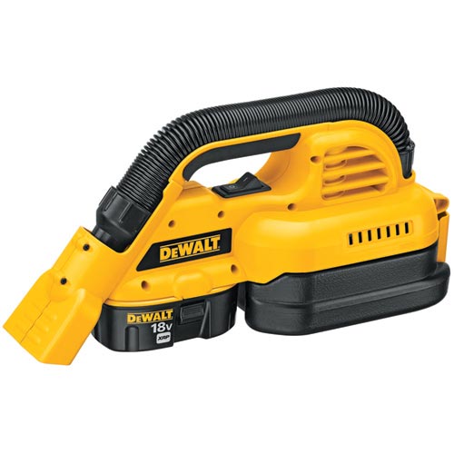 DeWALT¨ DC515K Cordless Wet/Dry Portable Vacuum, 0.5 gal, 18 VDC