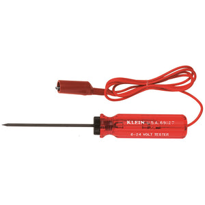 Klein¨ 69127 Low-Voltage Tester, 6 to 24 VAC/VDC Max Measurable