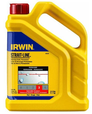 Irwin Tools Strait-Line¨ 65202IR Permanent Marking Chalk, 2.5 lb Bottle, Red