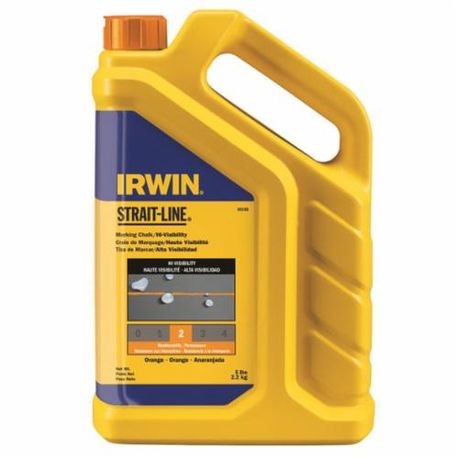 Irwin Tools Strait-Line¨ 65205IR High Visibility Standard Marking Chalk, 2.5 lb Bottle, Orange